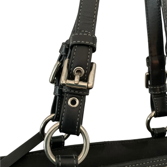 COACH GALLERY Women’s Bag Signature Beaded Tote/Shoulder Vintage Rare - Picture 5 of 14